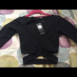 Sally Long Sleeve Cut Out Bralet